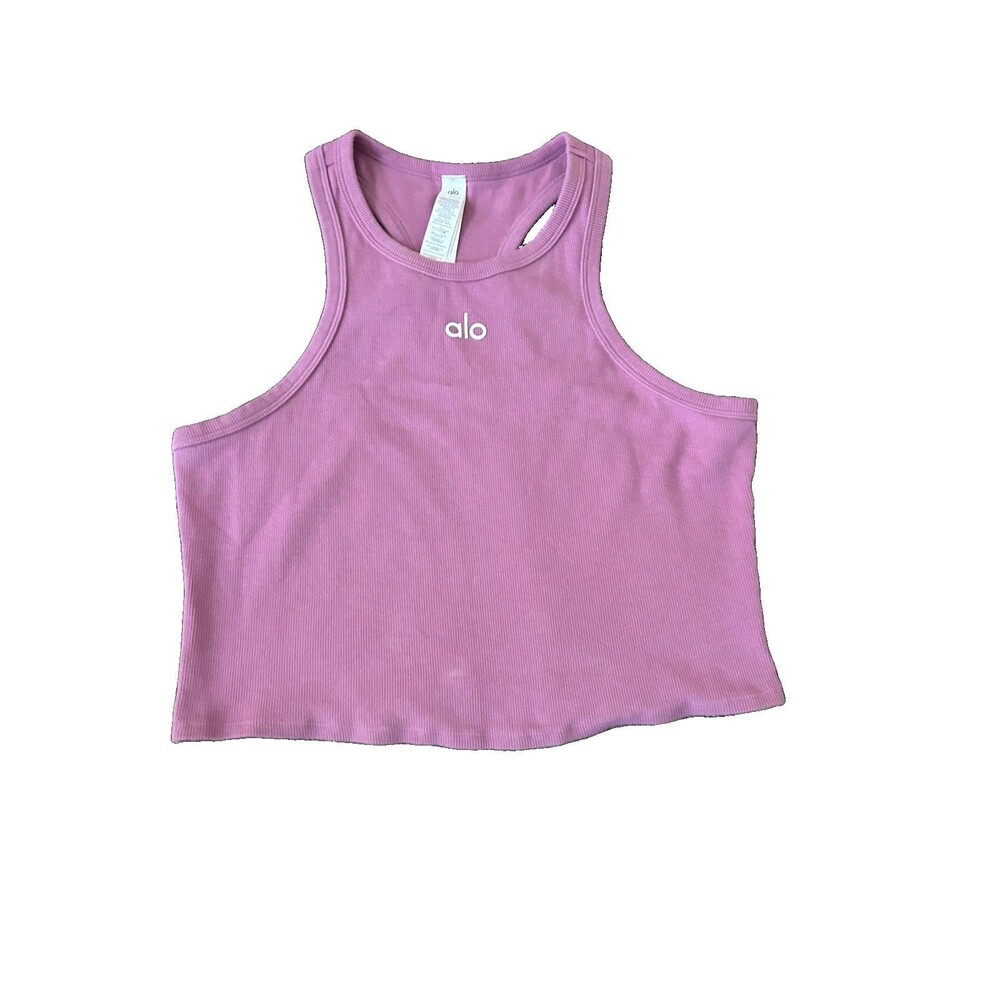 Alo Yoga Aspire Tank Pink Wild Rose L Athleisure